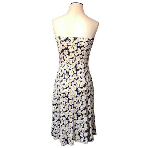 DIANE VON FURSTENBERG Merengo Strapless Dress Daisy Print Size 8 - Picture 3 of 8